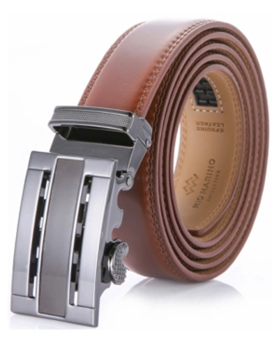 Shop Mio Marino Men's Designer Ratchet Belts In Brown