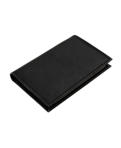 Shop Champs Men's  Genuine Leather Card Holder In Black