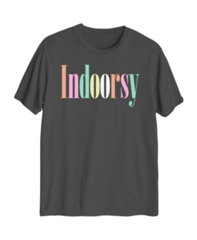Shop Hybrid Men's Indoorsy Graphic T-shirt In Black