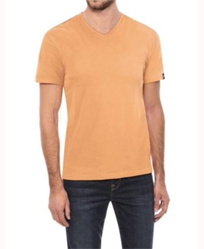 Shop X-ray Men's Basic V-neck Short Sleeve T-shirt In Cantaloupe