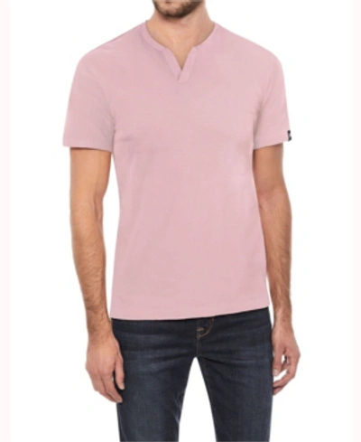 Shop X-ray Men's Basic Notch Neck Short Sleeve T-shirt In Baby Pink