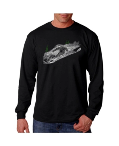 La Pop Art Men's Word Art In Black