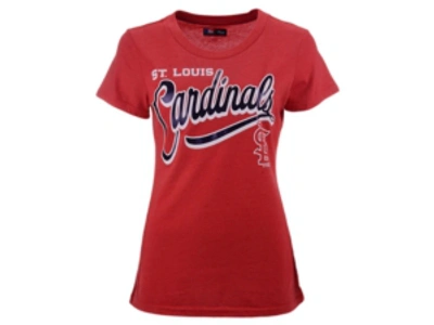 Shop G-iii Sports St. Louis Cardinals Women's Homeplate T-shirt In Navy