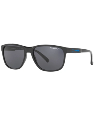 Shop Arnette Polarized Sunglasses, An4257 57 Urca In Black/polar Grey