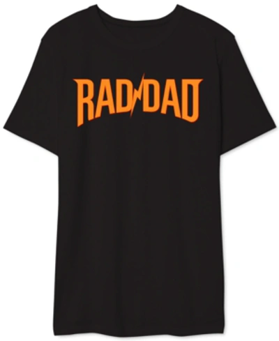 Shop Hybrid Rad Dad Men's Graphic T-shirt In Black