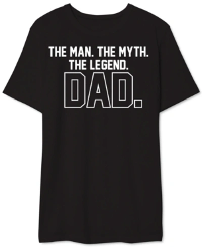 Shop Hybrid Dad Legend Men's Graphic T-shirt In Black