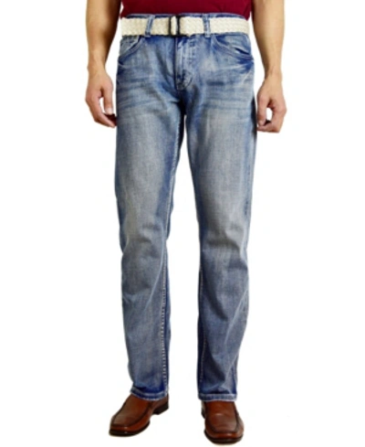 Shop Flypaper Men's Fashion Regular Fit Straight Leg Jeans In Light Blue