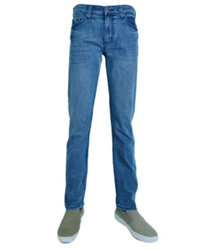 Shop Flypaper Men's Fashion Slim Tapered Jeans Denim In Light Blue