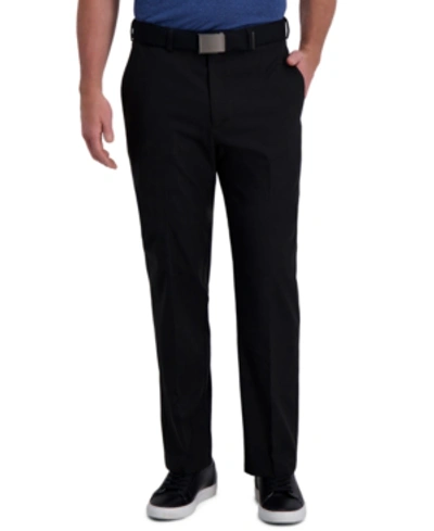 Shop Haggar Cool Right Performance Flex Classic Fit Flat Front Pant In Black
