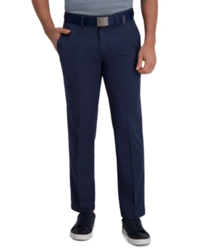 Haggar Cool Right Performance Flex Classic Fit Flat Front Pant In Ink