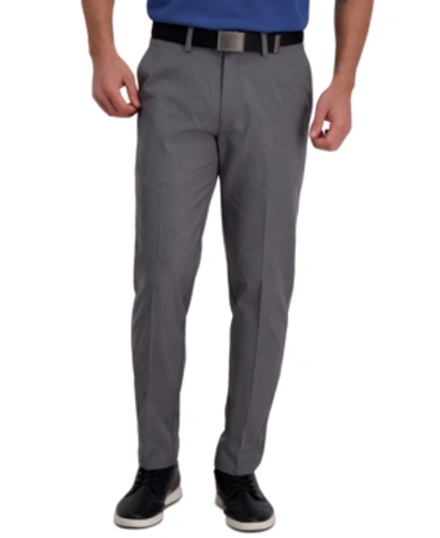 Shop Haggar Cool Right Performance Flex Slim Fit Flat Front Pant In Heather Grey