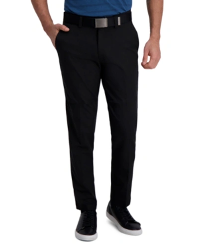 Shop Haggar Cool Right Performance Flex Slim Fit Flat Front Pant In Black