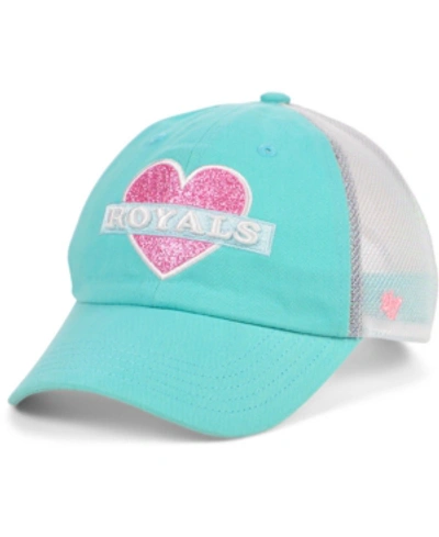 Shop 47 Brand Girls Kansas City Royals Mermaid Heart Mvp Cap In Aqua