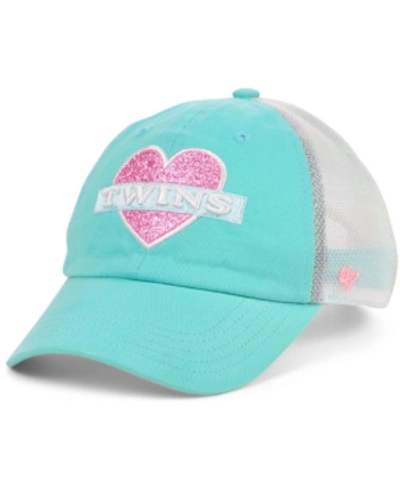 Shop 47 Brand Girls Minnesota Twins Mermaid Heart Mvp Cap In Aqua