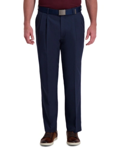 Shop Haggar Cool Right Performance Flex Classic Fit Pleat Front Pant In Ink