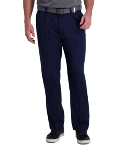 Shop Haggar Cool Right Performance Flex Classic Fit Pleat Front Pant In Midnight