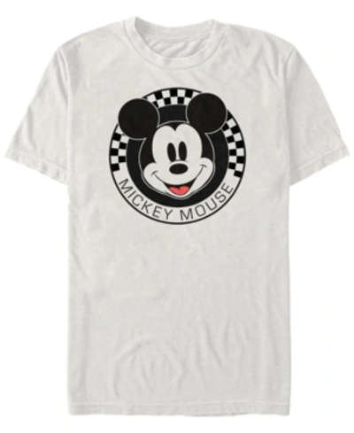 Shop Fifth Sun Men's Mickey Checkered Short Sleeve T-shirt In Natural