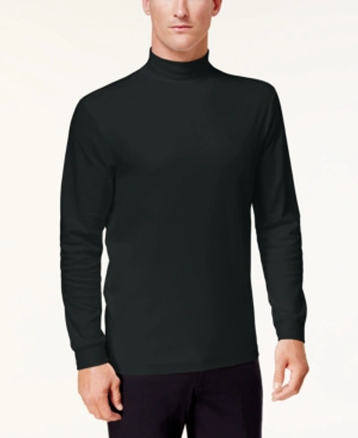 Shop Club Room Men's Solid Mock Neck Shirt, Created For Macy's In Pine Grove