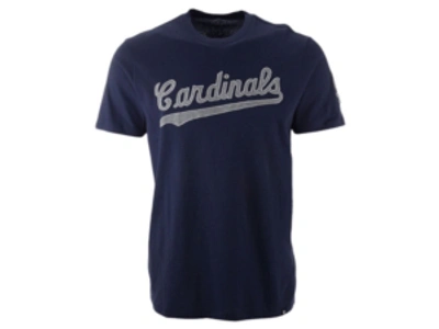 Shop 47 Brand St. Louis Cardinals Men's Heritage Fieldhouse T-shirt In Navy