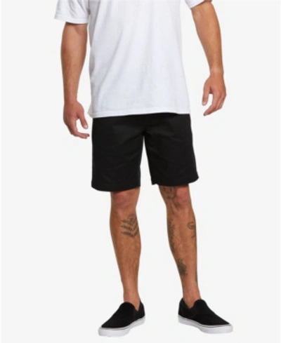 Shop Volcom Men's Frickin Chino Elastic Waist Shorts In Black