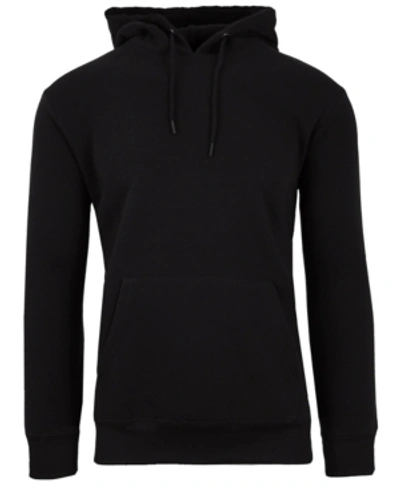 Shop Galaxy By Harvic Men's Slim-fit Fleece-lined Pullover Hoodie In Black