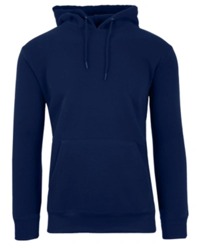 Shop Galaxy By Harvic Men's Slim-fit Fleece-lined Pullover Hoodie In Navy