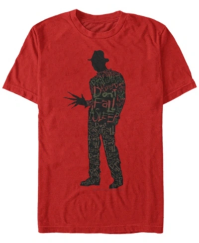 Fifth Sun Nightmare On Elm Street Dont Sleep Men's Short Sleeve T-shirt In Red