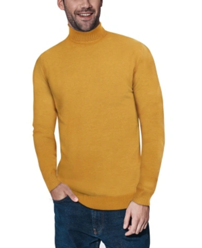 Shop X-ray Men's Turtleneck Pull Over Sweater In Mustard