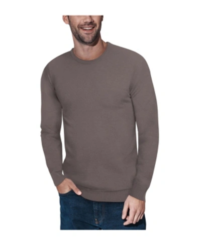 X-ray Men's Basic Crewneck Pullover Midweight Sweater In Chrome