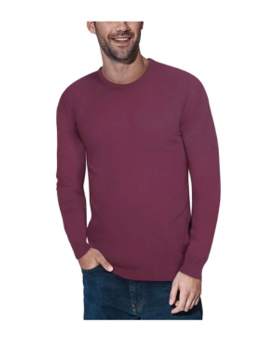 Shop X-ray Men's Basic Crewneck Pullover Midweight Sweater In Scarlet