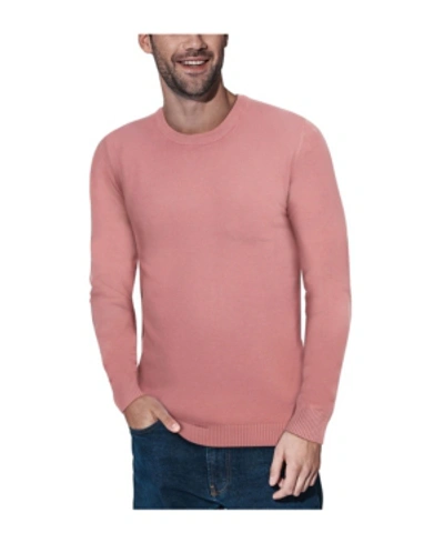 Shop X-ray Men's Basic Crewneck Pullover Midweight Sweater In Blush