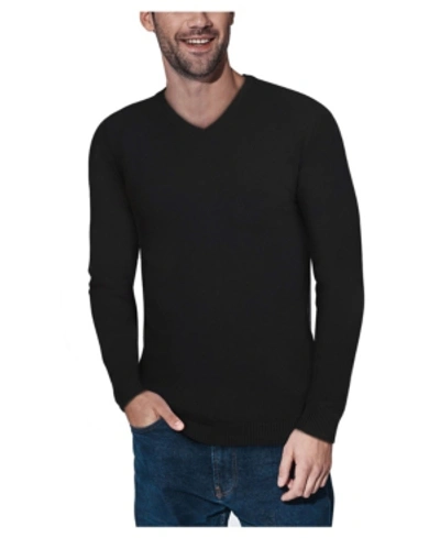 Shop X-ray Men's Basic V-neck Pullover Midweight Sweater In Black