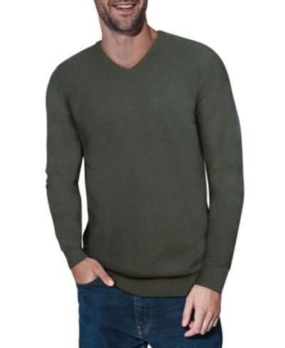 X-ray Crew Neck Knit Sweater In Olive
