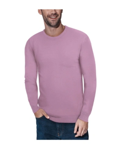 Shop X-ray Men's Basic Crewneck Pullover Midweight Sweater In Dusty Rose