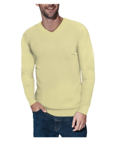 Shop X-ray Men's Basic V-neck Pullover Midweight Sweater In Curry
