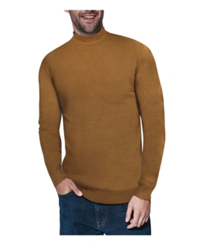 Shop X-ray Men's Basice Mock Neck Midweight Pullover Sweater In Mustard