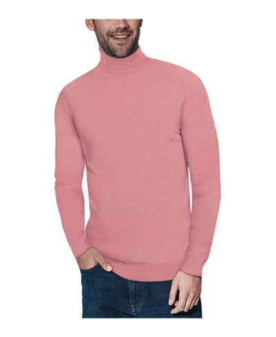 Shop X-ray Men's Turtleneck Pull Over Sweater In Dusty Rose