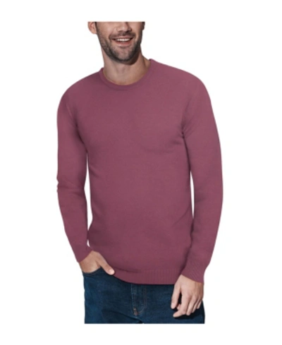 Shop X-ray Men's Basic Crewneck Pullover Midweight Sweater In Magenta