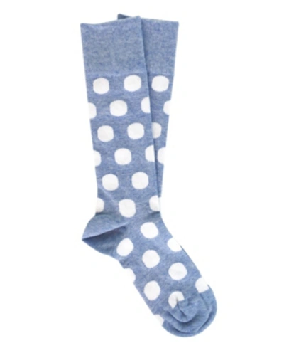 Shop Love Sock Company Men's Mid Calf Dress Socks In Blue