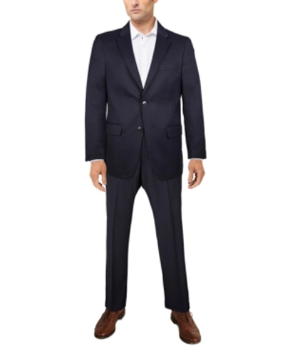 Shop Izod Men's Classic-fit Navy Solid Suit