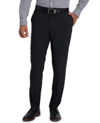 Shop Haggar Men's The Active Series Uptown Slim-fit Solid Dress Pants In Black