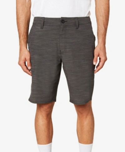 Shop O'neill Men's Locked Slub Shorts In Graphite