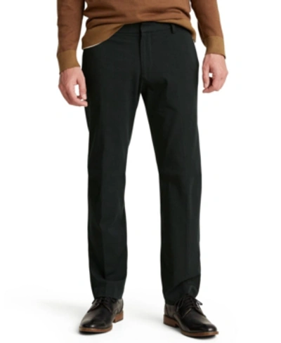 Shop Dockers Men's Straight-fit City Tech Trousers In Mineral Black