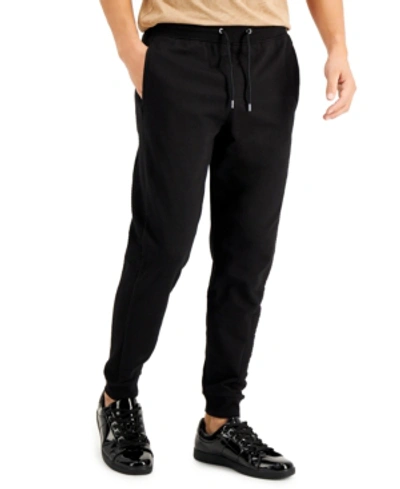Shop Inc International Concepts Men's Regular-fit Jogger Pants, Created For Macy's In Deep Black