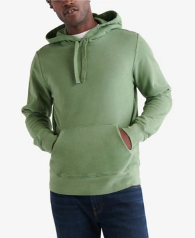 Shop Lucky Brand Men's Sueded Fleece Terry Hoodie Sweatshirt In Artichoke