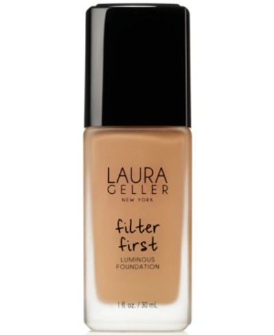 Shop Laura Geller Beauty Filter First Luminous Foundation, 1-oz. In Caramel