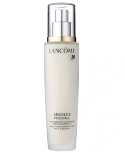 Shop Lancôme Absolue Premium Bx Spf 15 Moisturizer Cream And Sunscreen Lotion, 2.5 Oz.