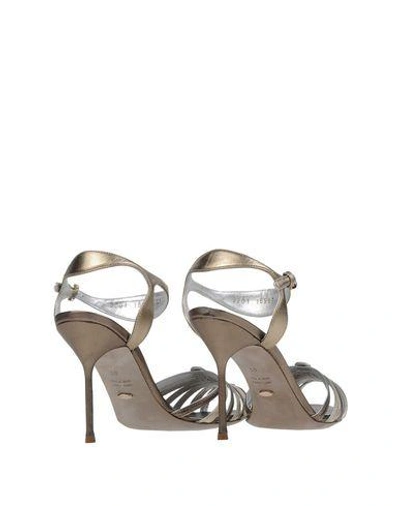 Shop Sergio Rossi Sandals In Platinum