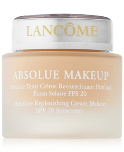 Shop Lancôme Absolue Cream Hydrating & Replenishing Spf 20 Foundation, 1.18 Oz. In Absolute Ecru 10 (n)