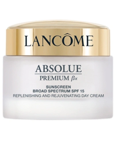 Shop Lancôme Absolue Premium Bx Spf 15 Moisturizer Cream And Sunscreen Lotion, 1.7 Oz.